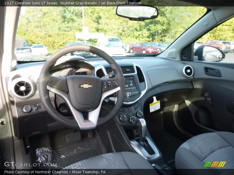 Nightfall Gray Metallic / Jet Black/Dark Titanium 2017 Chevrolet Sonic LT Sedan