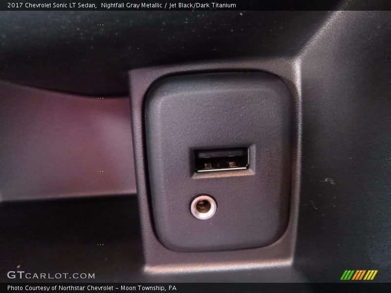 Nightfall Gray Metallic / Jet Black/Dark Titanium 2017 Chevrolet Sonic LT Sedan