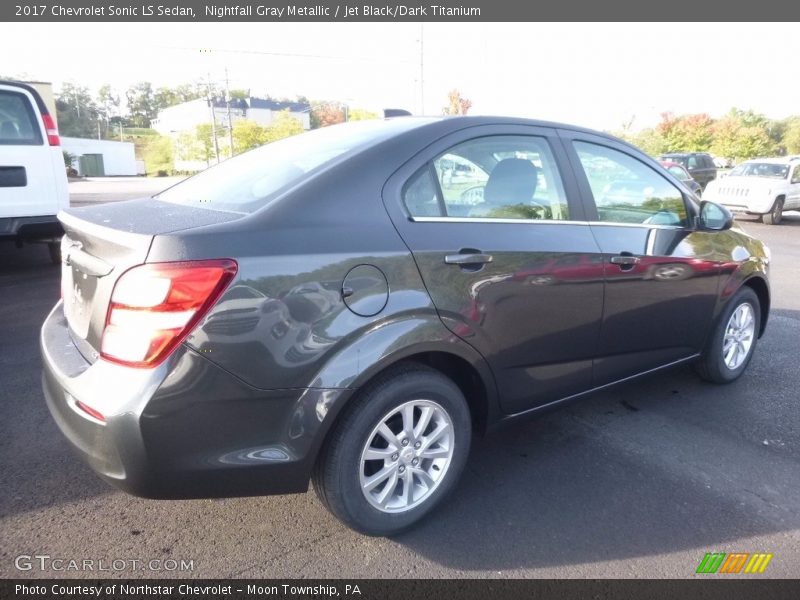 Nightfall Gray Metallic / Jet Black/Dark Titanium 2017 Chevrolet Sonic LS Sedan