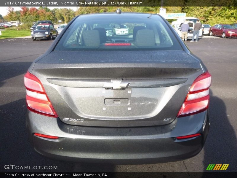 Nightfall Gray Metallic / Jet Black/Dark Titanium 2017 Chevrolet Sonic LS Sedan