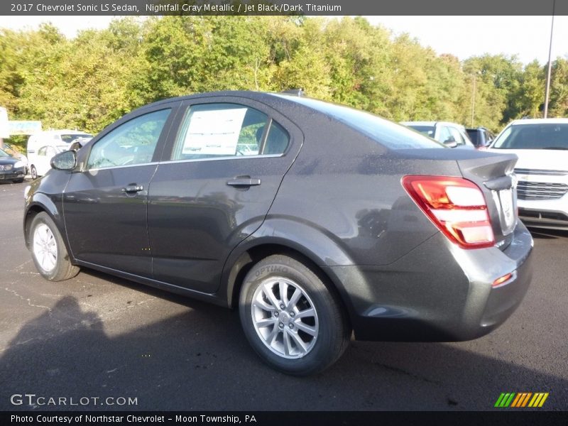 Nightfall Gray Metallic / Jet Black/Dark Titanium 2017 Chevrolet Sonic LS Sedan