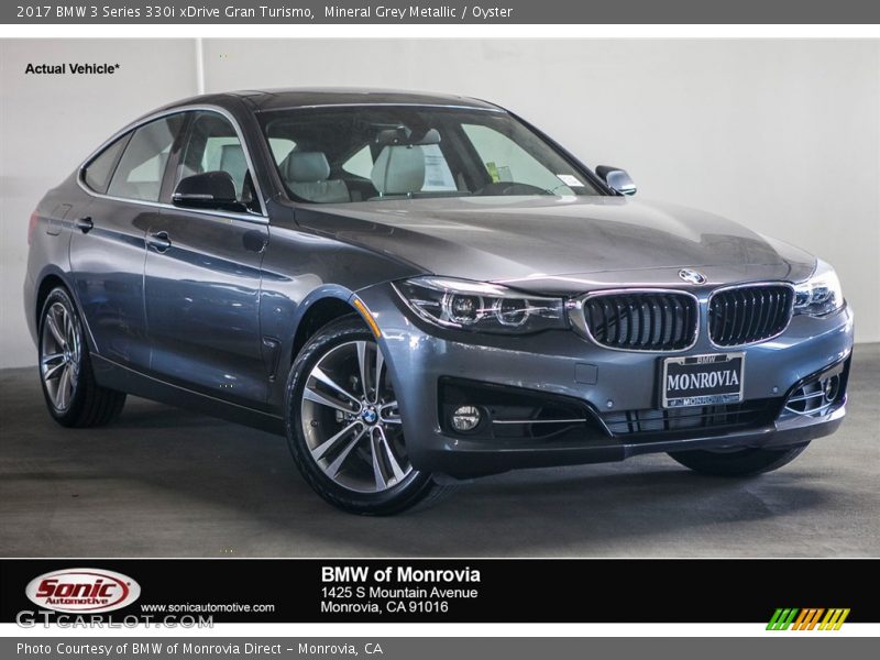 Mineral Grey Metallic / Oyster 2017 BMW 3 Series 330i xDrive Gran Turismo