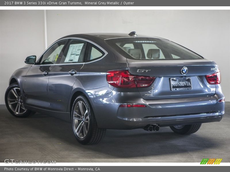 Mineral Grey Metallic / Oyster 2017 BMW 3 Series 330i xDrive Gran Turismo