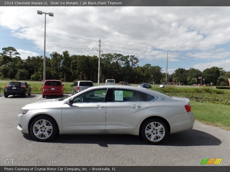 Silver Ice Metallic / Jet Black/Dark Titanium 2014 Chevrolet Impala LS