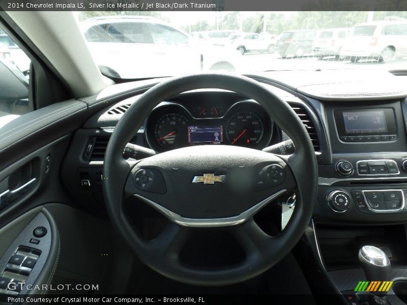 Silver Ice Metallic / Jet Black/Dark Titanium 2014 Chevrolet Impala LS