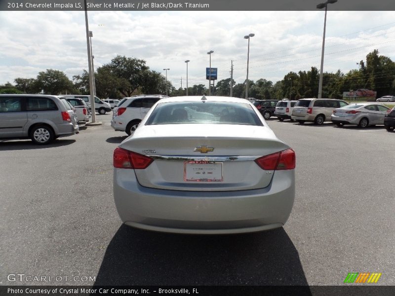 Silver Ice Metallic / Jet Black/Dark Titanium 2014 Chevrolet Impala LS