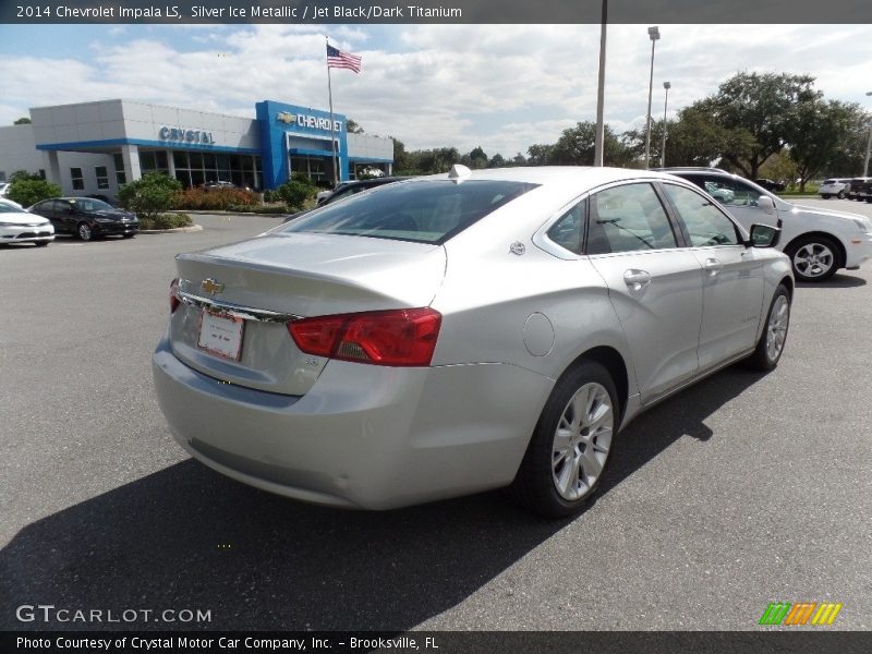 Silver Ice Metallic / Jet Black/Dark Titanium 2014 Chevrolet Impala LS