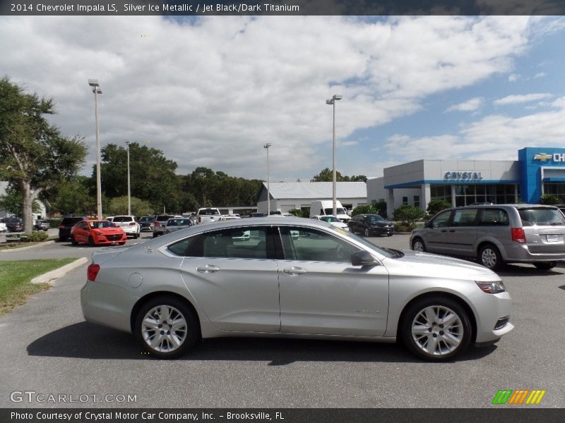 Silver Ice Metallic / Jet Black/Dark Titanium 2014 Chevrolet Impala LS