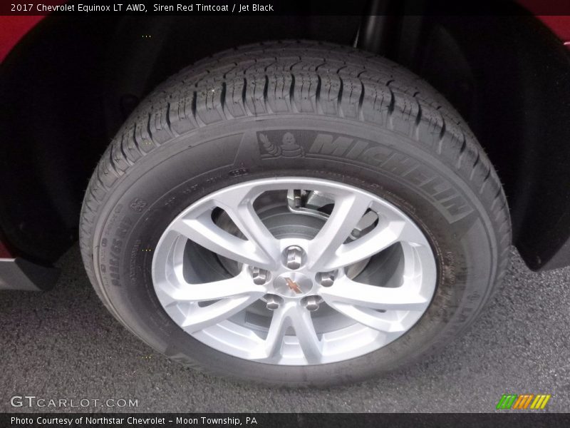 Siren Red Tintcoat / Jet Black 2017 Chevrolet Equinox LT AWD