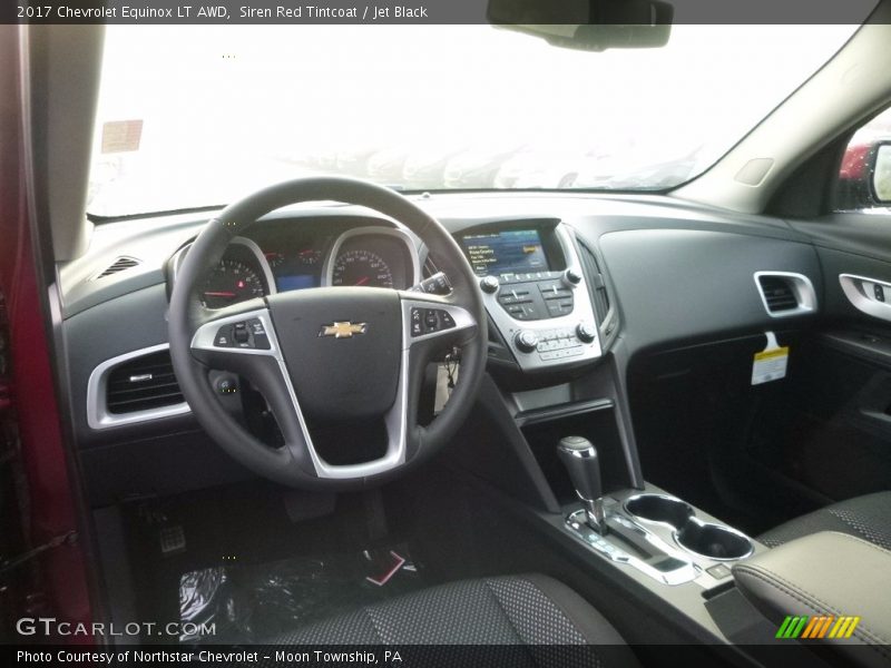 Siren Red Tintcoat / Jet Black 2017 Chevrolet Equinox LT AWD
