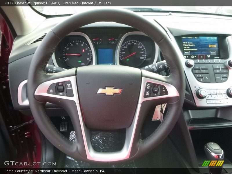 Siren Red Tintcoat / Jet Black 2017 Chevrolet Equinox LT AWD