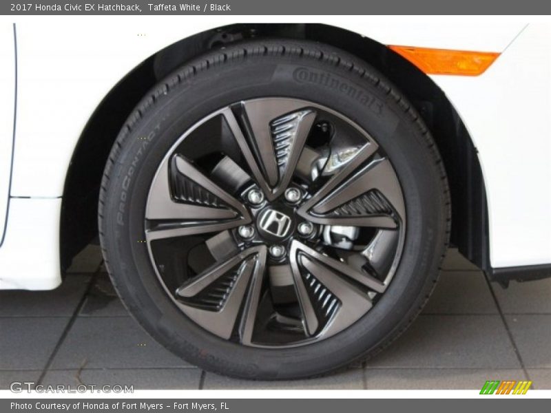 Taffeta White / Black 2017 Honda Civic EX Hatchback