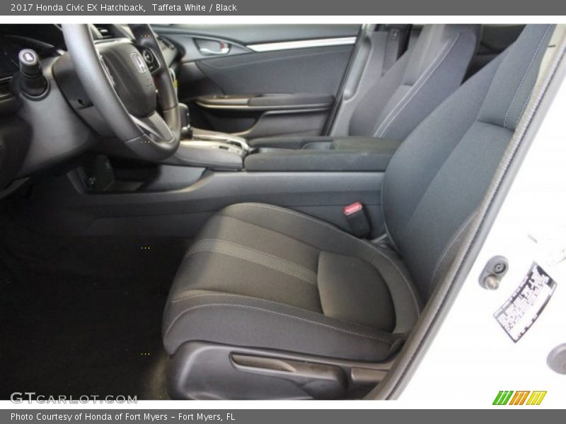 Taffeta White / Black 2017 Honda Civic EX Hatchback