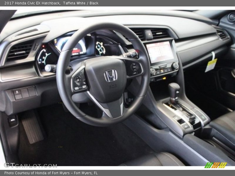 Taffeta White / Black 2017 Honda Civic EX Hatchback