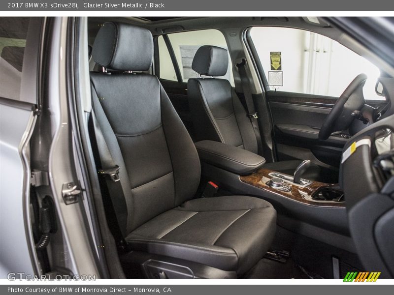 Glacier Silver Metallic / Black 2017 BMW X3 sDrive28i