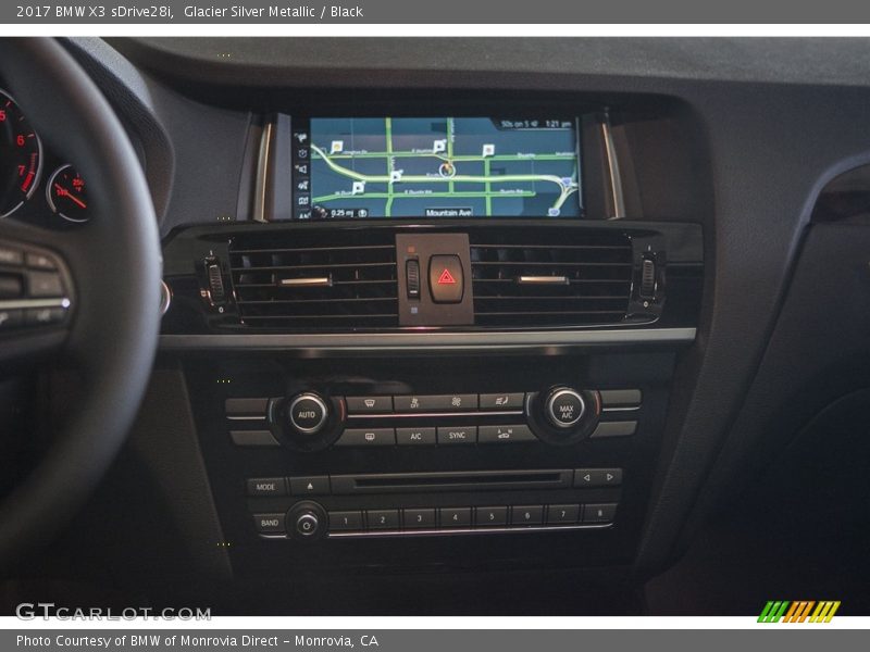 Glacier Silver Metallic / Black 2017 BMW X3 sDrive28i