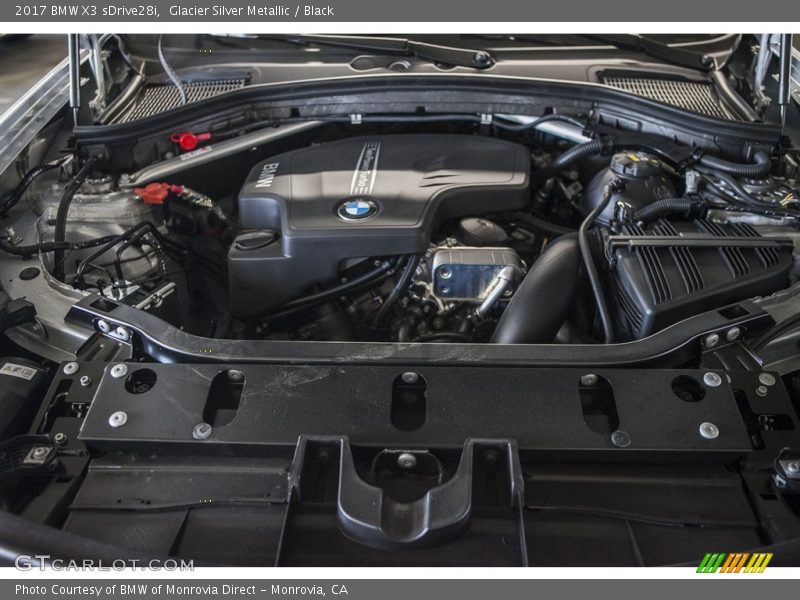 Glacier Silver Metallic / Black 2017 BMW X3 sDrive28i