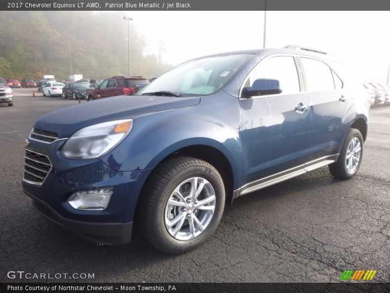 Patriot Blue Metallic / Jet Black 2017 Chevrolet Equinox LT AWD