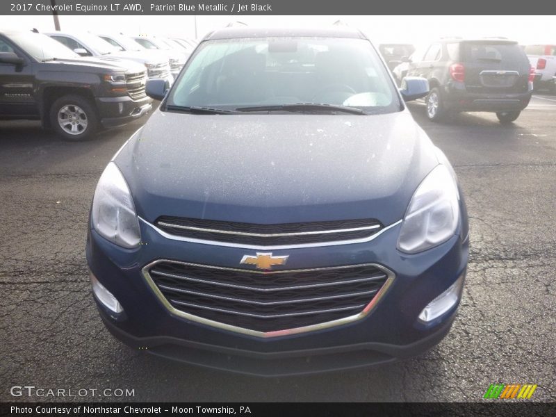 Patriot Blue Metallic / Jet Black 2017 Chevrolet Equinox LT AWD