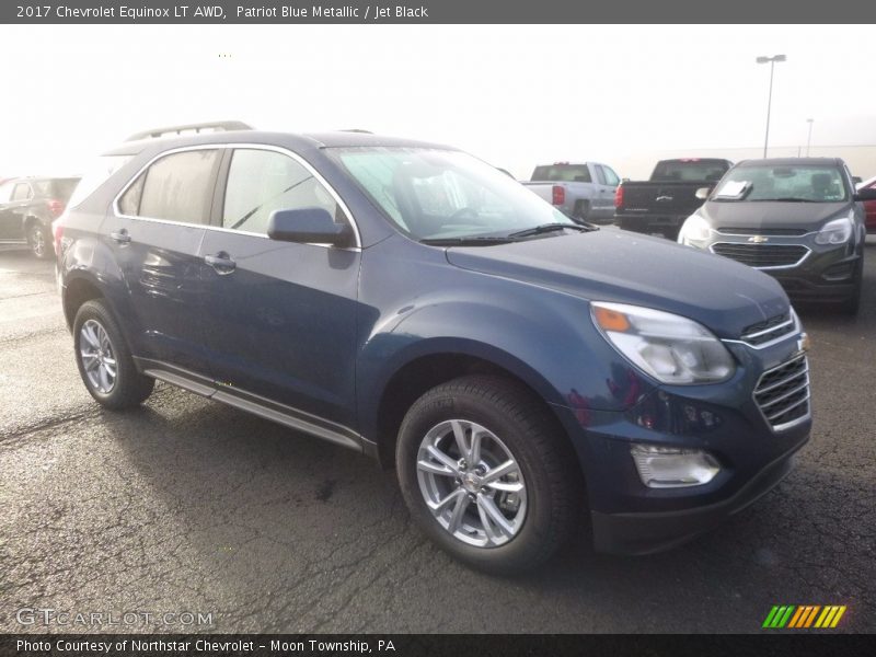 Patriot Blue Metallic / Jet Black 2017 Chevrolet Equinox LT AWD