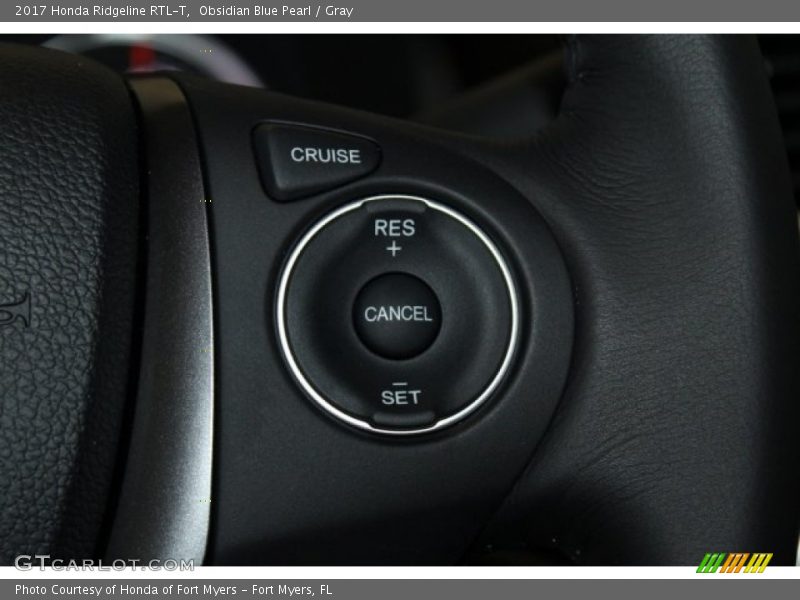 Obsidian Blue Pearl / Gray 2017 Honda Ridgeline RTL-T