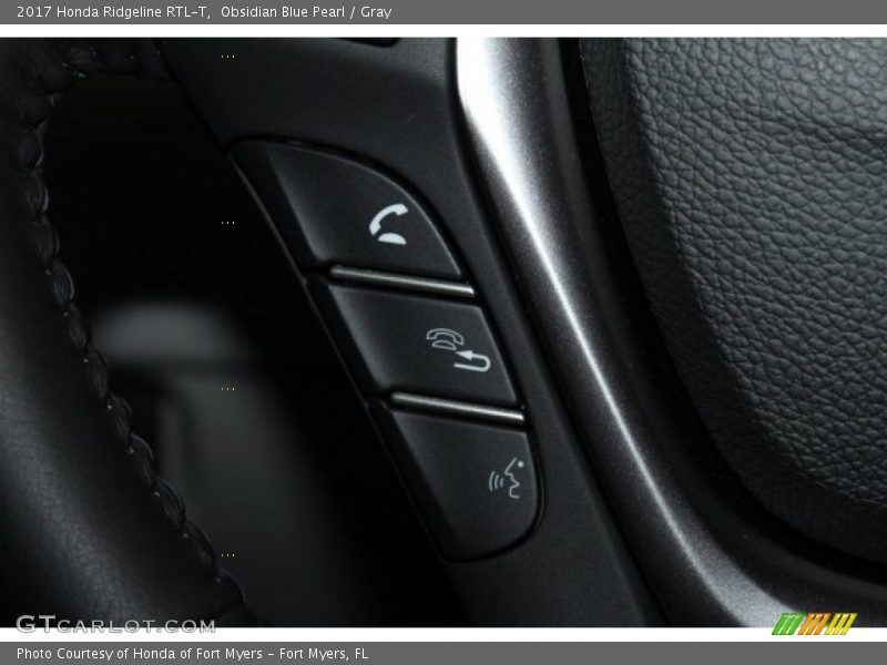Obsidian Blue Pearl / Gray 2017 Honda Ridgeline RTL-T