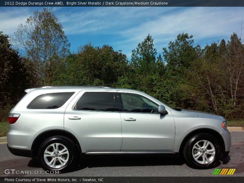 Bright Silver Metallic / Dark Graystone/Medium Graystone 2012 Dodge Durango Crew AWD