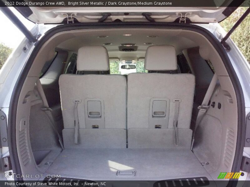 Bright Silver Metallic / Dark Graystone/Medium Graystone 2012 Dodge Durango Crew AWD