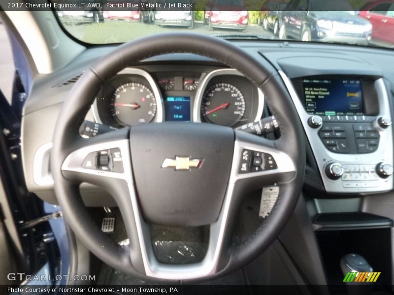 Patriot Blue Metallic / Jet Black 2017 Chevrolet Equinox LT AWD