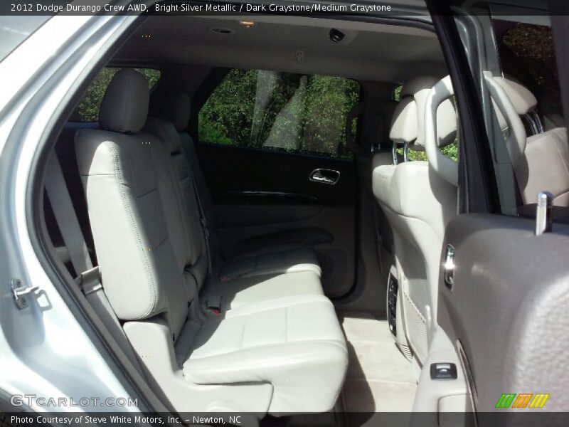 Bright Silver Metallic / Dark Graystone/Medium Graystone 2012 Dodge Durango Crew AWD