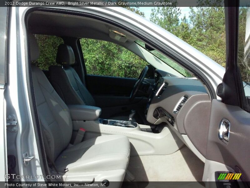 Bright Silver Metallic / Dark Graystone/Medium Graystone 2012 Dodge Durango Crew AWD