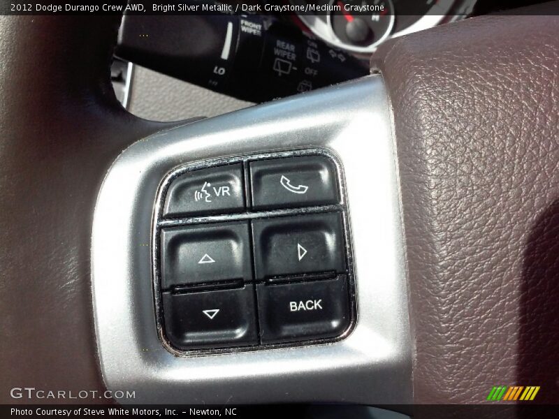 Bright Silver Metallic / Dark Graystone/Medium Graystone 2012 Dodge Durango Crew AWD