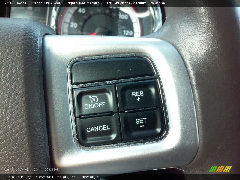 Bright Silver Metallic / Dark Graystone/Medium Graystone 2012 Dodge Durango Crew AWD