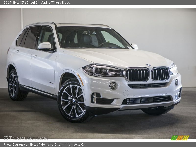 Alpine White / Black 2017 BMW X5 sDrive35i