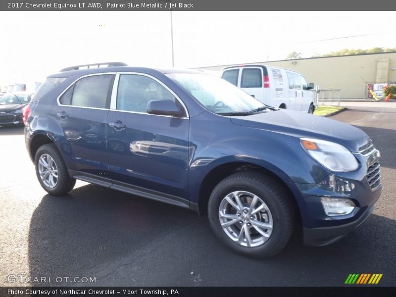 Patriot Blue Metallic / Jet Black 2017 Chevrolet Equinox LT AWD