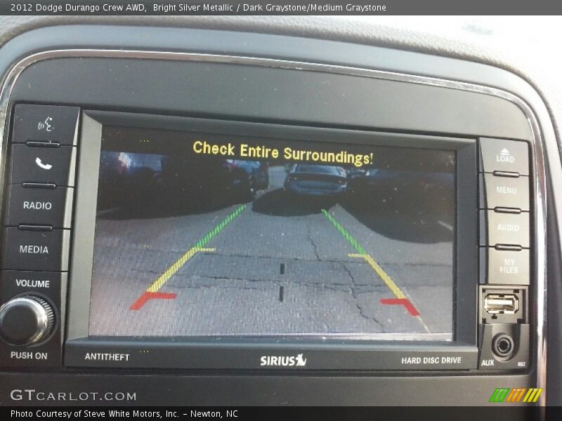 Bright Silver Metallic / Dark Graystone/Medium Graystone 2012 Dodge Durango Crew AWD