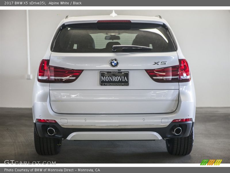 Alpine White / Black 2017 BMW X5 sDrive35i