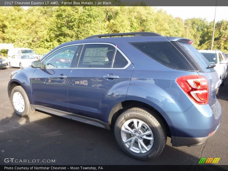Patriot Blue Metallic / Jet Black 2017 Chevrolet Equinox LT AWD