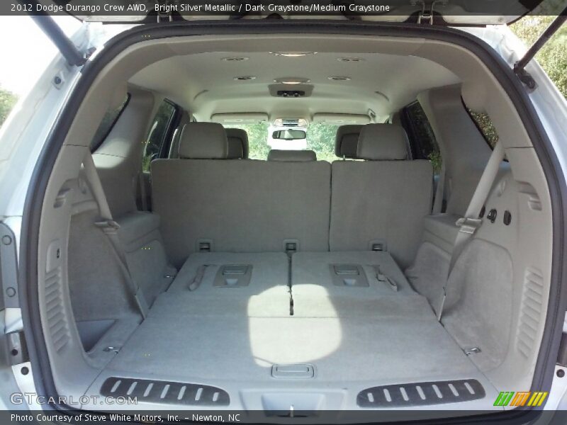 Bright Silver Metallic / Dark Graystone/Medium Graystone 2012 Dodge Durango Crew AWD