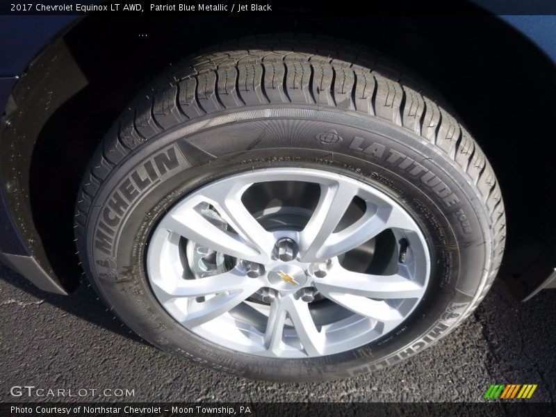 Patriot Blue Metallic / Jet Black 2017 Chevrolet Equinox LT AWD