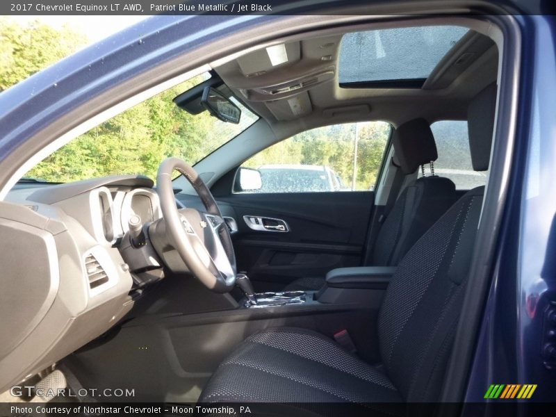 Patriot Blue Metallic / Jet Black 2017 Chevrolet Equinox LT AWD