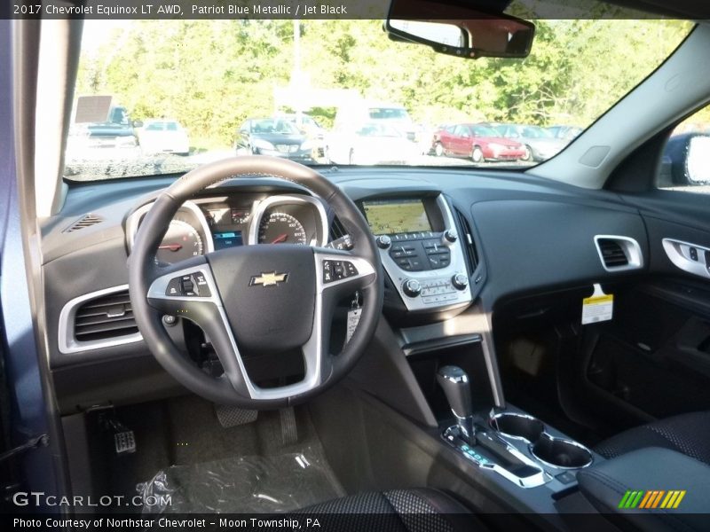 Patriot Blue Metallic / Jet Black 2017 Chevrolet Equinox LT AWD