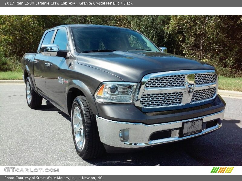 Granite Crystal Metallic / Black 2017 Ram 1500 Laramie Crew Cab 4x4