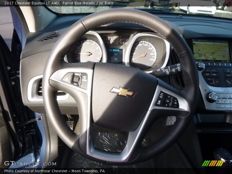 Patriot Blue Metallic / Jet Black 2017 Chevrolet Equinox LT AWD