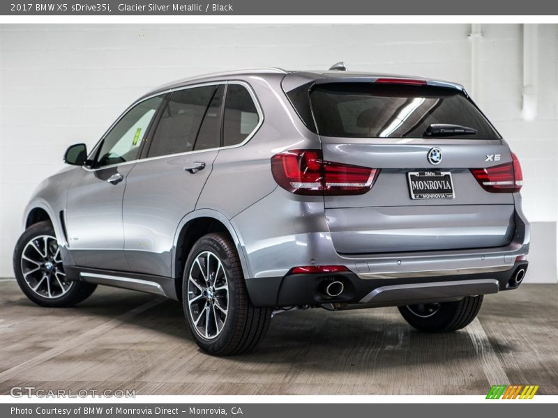 Glacier Silver Metallic / Black 2017 BMW X5 sDrive35i