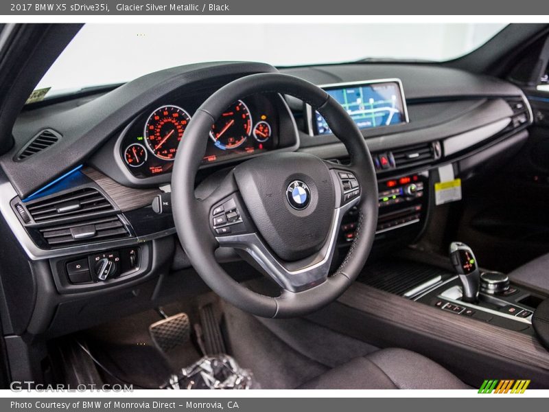 Glacier Silver Metallic / Black 2017 BMW X5 sDrive35i