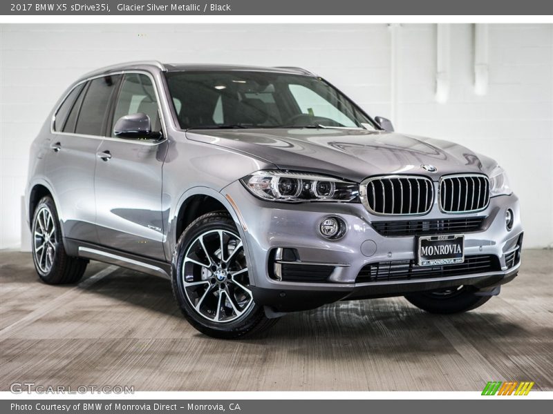 Glacier Silver Metallic / Black 2017 BMW X5 sDrive35i