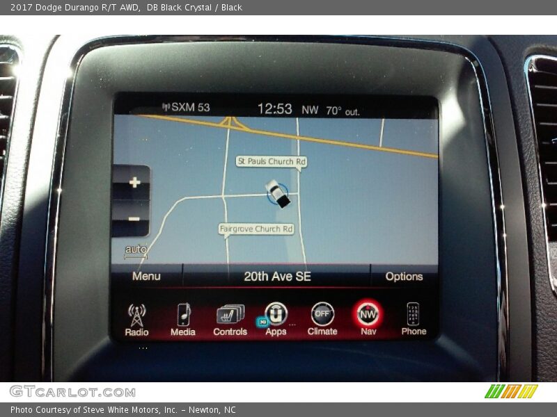 Navigation of 2017 Durango R/T AWD