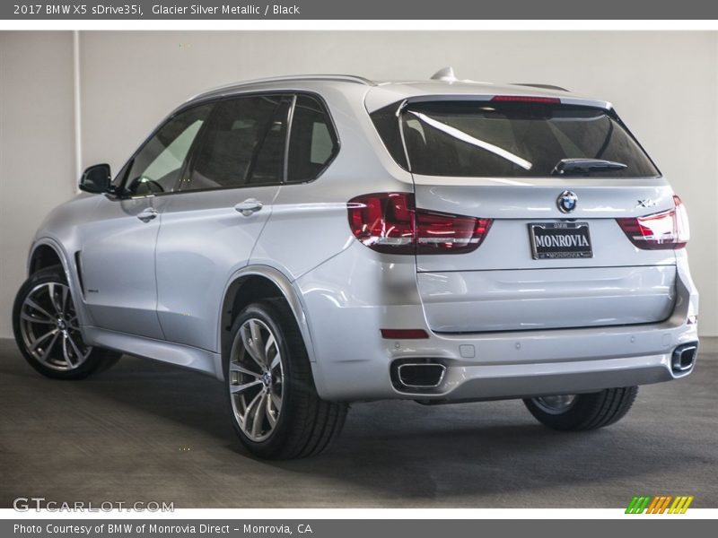 Glacier Silver Metallic / Black 2017 BMW X5 sDrive35i