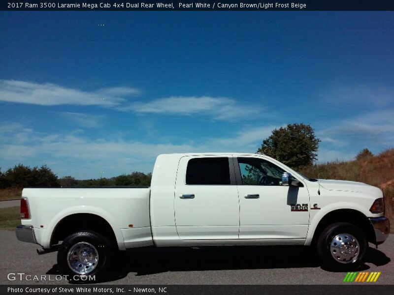  2017 3500 Laramie Mega Cab 4x4 Dual Rear Wheel Pearl White